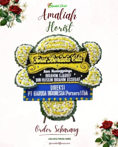 Papan Bunga Duka di Susut