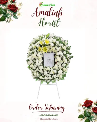 Krans Bunga Duka Cita di Susut