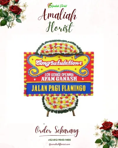 Bunga Papan Congratulation di Susut